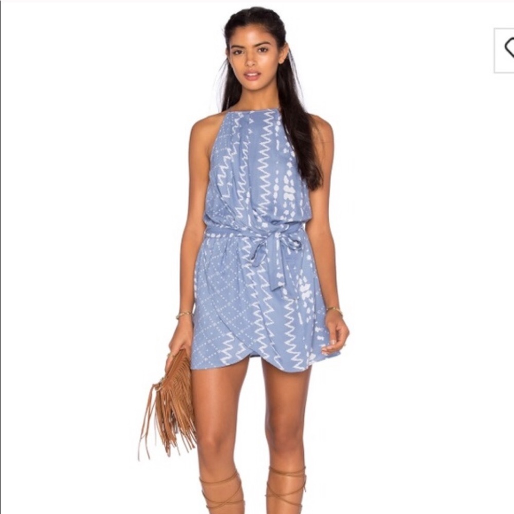 TulaRosa Dani Drape Halter Dress